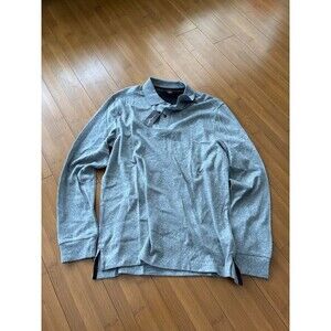 Black Brown 1862 Quarry Gray Collared Long Sleeve Sweater Shirt NWT - Small